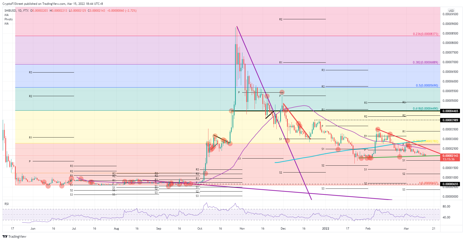Shiba Inu price to complete the bearish pattern with a 70% drop - 1